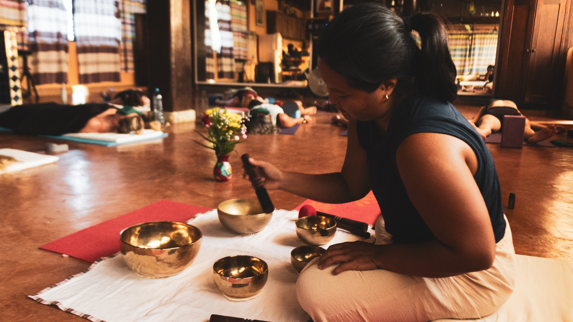 Sound healing session
